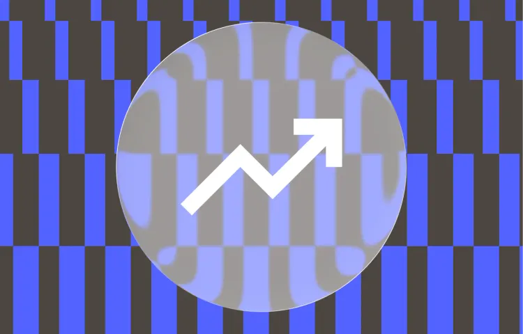 Upward arrow representing ways to earn and manage money as a teenager