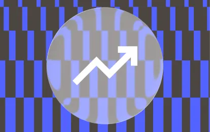 Upward arrow representing ways to earn and manage money as a teenager